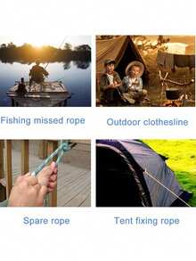 1 pc Tali Jemuran Portabel yang Dapat Ditarik dengan Kait Karabiner, Kotak Penyimpanan Bulat Ringkas untuk Perjalanan, Tali Pengering Pakaian untuk Camping, Hotel, Balkon & Penggunaan Dalam Ruangan, Tali dengan Karabiner untuk Pengikat Tenda Camping, Tali Cadangan Memancing, Cuci Pakaian Saat Perjalanan Outdoor - Beraneka warna - View 7