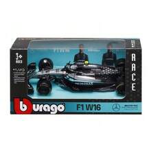 Burago F1 Mercedes-AMG W16 2025#12 Antonelli 1:43 比例合金模型車,附真實細節,Mercedes F1 複刻版,銀色與黑色車身,官方授權產品,建議 3 歲以上使用 - F1 W16 #12 - 查看 10