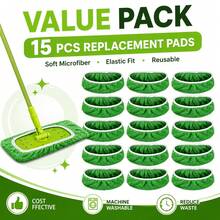 1pc/3pcs/5pcsPacks Reusable Microfiber For Mop Pads, Suitable For Sweeping For Mops (9.84inch-11.02inch) - Dry Cloths And Wet For Mop Cloths For Household Cleaning - Washable Wet Pads For Mopping Floors - A - View 11