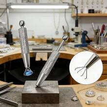 Non-Slip Bare Diamond Gripper, Short 4-Claw Clip Jewelry Tool, Piercing Needle Jewelry Gripper - A - View 2