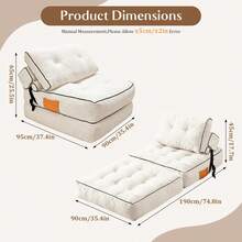 Bean Bags - White + Corduroy + Foam - View 3
