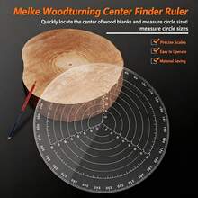 Clear Acrylic Round Center Finder Lathe Work Compass For Wood Turning, Measuring, And Design - 200mm/7.87in - A - View 3