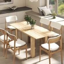 Mesa de comedor extensible, mesa de cocina rectangular, para 6-8 personas, 140-180 x 80 cm, efecto madera natural. - Multicolor - Ver 10