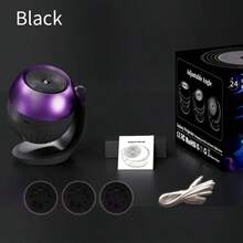 銀河投影小夜燈 可調焦 USB 星空投影儀 附 24 片投影幻燈片 360° 即插即用 高畫質銀河星空投影機 適用於臥室與車內 可調亮度 - 彩色 - 查看 11