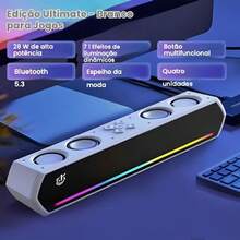 Alto-falante Bluetooth 30W com 4 Unidades, Compatível com TV, Computador e Notebook - Visão 2
