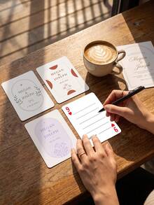 1Set (54 Pcs) Personalized Custom Wedding Playing Cards, Replica Card Deck With Editable Text & Guest Book Lines, Unique Reception Table Favors & Keepsakes For Bridal Couples Guests Friends Family, Elegant Wedding Party Gift Idea - Multicolor 3 - View 4