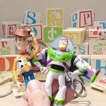 1pc Toy Member Keychain, Woody.Bass Character Series Pendant, Suitable For Backpack And Bag Decoration, Perfect Party Gift, And Holiday Gift For Fans. - Multicolor - View 1