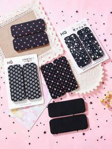 1/3/6pcs/Set Short Simple Printed Hook & Loop Hair Accessories, Sweet Hair Clips - Suitable For Girls And Women, Perfect For Daily Wear, Vacation, Date, Back To School, Party - Multicolor - View 3