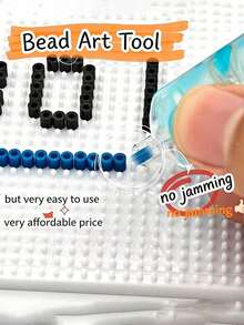 2.6mm Pixel Art Automatic Bead Mechanical Pen, Enhanced Visibility, Transparent Shell, Comfortable Handle, Portable DIY Pixel Bead Craft Project Tool - A - View 6