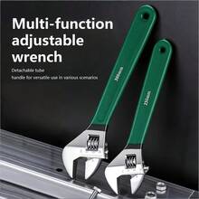Adjustable Wrench Manual Tool Metal Multi-Function Sturdy Portable Large Opening Industrial Grade Suitable For Home Repair Automotive Plumbing 6 Inch-8 Inch-10 Inch-12 Inch - A - View 3