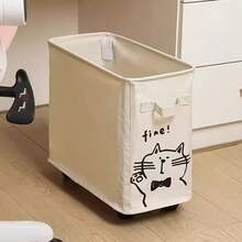 Under-Desk Rolling Storage Cart, Mobile Office Storage Bin, Available In White And Black-Perfect For Office And Home Storage - Black - View 4