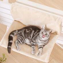 4-Season Hanging Cat Hammock, Radiator Cat Bed, Comfortable Soft Removable Washable Cat Hammock For Sleeping, Suitable For Cats Up To 12kg, Applicable To Stairs, Railings, Windows And More - 45*30*24.5cm - View 3