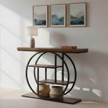 Sofa & Console Tables - Brown - View 3