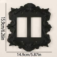 1 buah Panel Saklar Ukir Vintage Plastik Cetak 3D, Gaya Barok Halloween, Saklar Dinding Dekoratif Pilihan Tunggal/Ganda yang Dapat Dipersonalisasi - beraneka warna - View 22