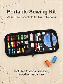 縫紉工具組（下單前請確認款式!!!）229件刺繡工具針線手工縫紉套裝 縫紉收納包 家用套裝 禮品 刺繡十字繡 - 多色 - 查看 10