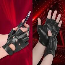 Motorcycle Gloves - BLACK - View 7