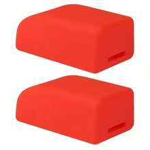 2pcs/Set Silicone Car Seat Belt Clips, Dust-Proof Car Safety Clips, Anti-Scratch Protective Covers, Car Interior Button Caps - A - View 11