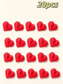 1/10/20pcs 3D Solid Heart-Shaped Desktop Photo Holder, Red Heart Photo Base, Stable Support, Postcard, Small Card, Minimalist Cute Style Desk Organizer, Valentine's Day Romantic Home Decor Ornament - Heart - View 13