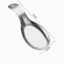 2pcs/1pc Stainless Steel Spoon Rest, Easy To Clean Kitchen Utensil Holder, Kitchen Spoon Rack, Suitable For Home Restaurant Supplies, Soup Spoon Holder, Heat-Resistant Pad, Kitchen Gadget, Compatible With Soup Spoon, Coffee Spoon, Cooking Spoon, Spatula And Tongs, Elegant Cooking Utensil Rack, Heat-Resistant Utensil Rack, Countertop Display, Ideal Gift For Wedding, Christmas, Back To School, Housewarming - Multicolor - View 13