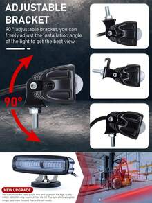 Lampu Penanda Samping Forklift LED 30W DC 12V-80V Berkedip - A - View 7