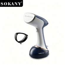 SOKANY 11046 多功能手持蒸汽熨燙刷，1700W 高功率，360ml 大容量，附 LED 顯示螢幕，適合居家使用，為商務人士設計的居家助手 - 藍白色 - 查看 9