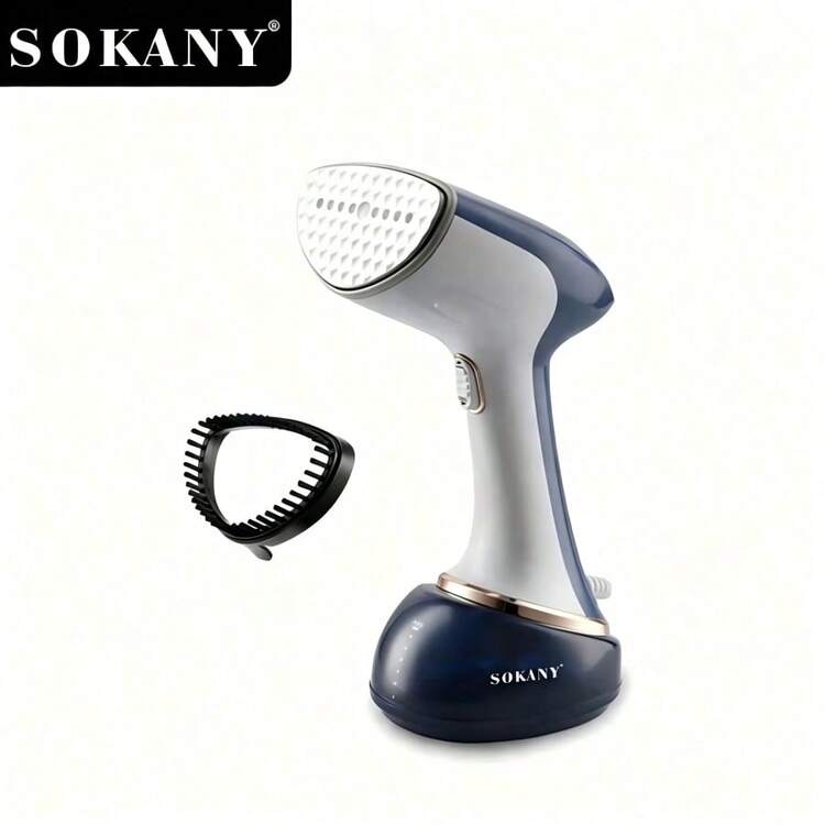 SOKANY 11046 多功能手持蒸汽熨燙刷，1700W 高功率，360ml 大容量，附 LED 顯示螢幕，適合居家使用，為商務人士設計的居家助手 - 藍白色 - 查看 9