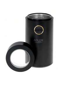 Adler Coffee Grinder, Electric Coffee Grinder, Blade Coffee Grinder - 75g Capacity, 150W, Metal Container, Transparent Lid, Black/Gold - EU E Type Plug(220-240V) - View 3