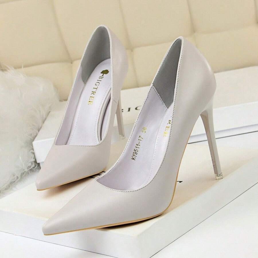 Women Pumps - Grey - View 1