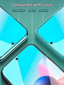 2pcs Tempered Glass Screen Protector, Compatible With Xiaomi/POCO Phones, Bubble-Free, Easy Application, Durable, Smooth Touch, Like Bare Screen. Screen Protector, Suitable For Birthday/Easter/Family/Friends Gift, Unisex. Waterproof, Shockproof, Anti-Drop, Anti-Scratch, Anti-Fingerprint. - Clear - View 5