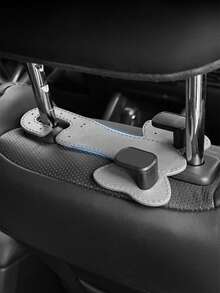 Car Seat Back Storage Hooks, Hidden Metal Hook Design - Made Of Rubber Leather Material, Suitable For Various Car Models - Multicolor - View 8