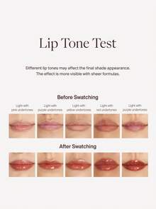 JOOCYEE Sampel Lip Gloss Mini Joocye Shell Mirror, Tekstur Cair, Ringan, Tidak Lengket, Kilap Transparan - 12 Lipstik Merah Muda Mauve - View 6
