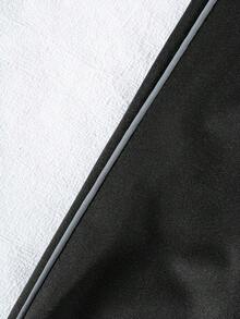 Young Boy Casual Minimalist Versatile Preppy Style Black Long Pants With Diagonal Pockets, Suitable For Vacation, Travel, Sports, School And Daily Wear - Black - View 9
