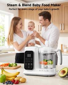 Baby Food Maker With Large Steam Basket Onestep,Baby Food Processor Steamer With Grinding, Auto Cooking & Sterili-Zing,Healthy Homemade Baby Food - US A Type Plug(110-127V) - View 10