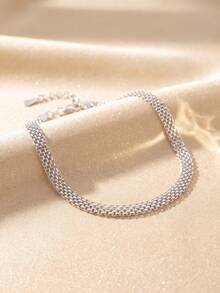 1pc S925 Sterling Silver Fashion Ribbon Bracelet, Delicate Women's Jewelry Accessory; Suitable For Attending Balls, Parties Or Dates, Also Perfect For Celebrating Holidays - Ribbon Bracelet - View 4
