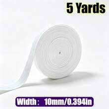RoYishi 5 Yards Elastic Bands For Sewing, 10-50mm Wide Elastic Fabric Band Springy Stretch Knitting Elastic - 5 Yards - View 22