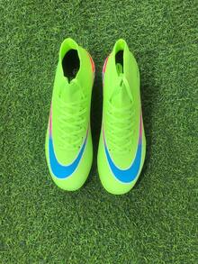 Sepatu Sepak Bola Remaja Baru dengan Paku - Hijau - View 4