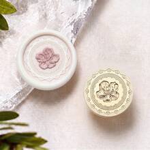 1pc Floral Embossed Wax Seal Stamp Copper Head - Perfect For Love Letters, Invitations, Holiday Cards, Journals, Scrapbooking, DIY Crafts - Embossed Floral Stamp Head/1Pcs - View 11
