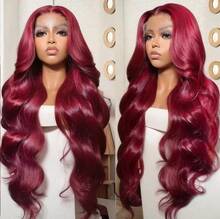 Dollface 18–38 Zoll lange "Body Wave"-Echthaarperücke mit Lace-Front, Modell 613; 13x6 Echthaar-Lace-Frontperücke; HD-Lace-Perücke mit vorgezupftem Haar; 200 % Dichte, lange blonde Damenperücke - S99J - Übersicht 2