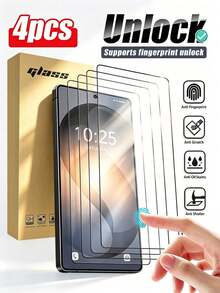 Navigator 4PCS High Definition Screen Glass Protector, Fingerprint Unlock, Compatible With Samsung S26ultra/Galaxy S21/S22/S23/S24 Ultra/Galaxy S24 FE/S25Ultra/S25 Edge/S26 Ultra/S26 Plus/S26/S25FE/Z Fold 8 UItra/Fold 8/Fold 7/Fold 6/Fold 5/Fold 4, Anti-Drop, Anti-Scratch, Anti-Collision, Waterproof Phone Accessories - Clear - View 52