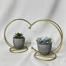 5 pièces Succulente artificielle en pot, petite plante en pot factice pour la décoration de la maison, la Saint-Valentin, les cadeaux - Multicolore - Voir 4