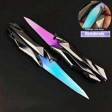1pc 2026 New Valorant Singularity 2.0 Peripheral Weapon Foldable Cool Gadget Plastic Butterfly Sword Model Ornament - Holiday Gift - Birthday Gift - Gift - Multicolor - View 7