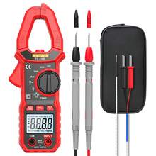 HYTAIS Professional TRMS TS-18D Clamp Meter, 6000 Counts Auto-Ranging, Can Test Current, Voltage, Resistance, NCV, Temperature. Equipped With LED Light, REL Function, Auto Power-Off, 27mm Wide Jaw, Suitable For Electricians, Automotive And Home Wiring Testing Precision Multimeter. - Rose Red - View 9