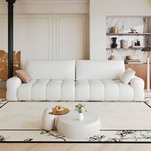 White 4 Seat Sofa - Modular Style Comfortable Couch - 白色四座 - 查看 2