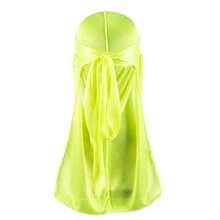 ZTZI Silky Satin Durag Long Tail Head Wrap Wave Hair Doo Rag, Soft Stretch Hip Hop Hair Turban Multiple Solid Colors Street Accessory - T4801 - View 14