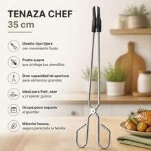 35cm Scissor-Style Kitchen Tongs Stainless Steel With Black Silicone Tips For BBQ And Grilling, Secure Food Grip Tool - 支付 - 查看 6