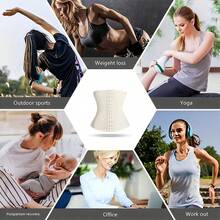 Women's Daily Wear Waist Shaping Corset, Steel Bone Support Tummy Control Shapewear With Adjustable Hooks - Multicolor - View 7