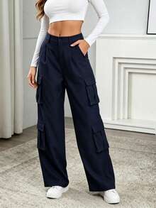 Women Pants - Royal Blue - View 2