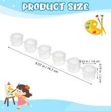 Set Of 5 Miniature Paint Strips Lids For Portable Plastic Paint Containers - C - View 3