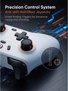 GAMESIR T4 Nova Lite Pro Gaming Controller, Linear Triggers, Tri-Mode Wireless 2.4G/Bluetooth/Wired, Compatible With Switch/Steam/Android/IOS - View 7