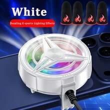 Smartphone Cooling Fan, USB Powered, Operates Quietly, Designed For Mobile Gaming ,As A Radiator For Phones,Finger Covers For Game Playing. - Black - View 13